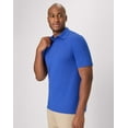 thumbnail image 2 of Hanes Men's Pique Polo Shirt (Big & Tall Sizes Available) Deep Royal 3XL, 2 of 10