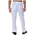 thumbnail image 4 of Bohio Men's Casual Summer 100% Linen Drawstring Pants with Pockets in (6) Colors - MLP19, 4 of 6