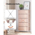 thumbnail image 5 of Pellebant Pink 5 Drawer Vertical Dresser Storage Tower Chest, 5 of 8