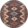 thumbnail image 1 of Ahgly Company Indoor Round Traditional Camel Brown Persian Area Rugs, 4' Round, 1 of 6