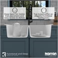 thumbnail image 3 of Karran Usa Qt-720-Pk1 Quartz Qt 34" Drop In Double Basin Quartz Composite Kitchen Sink -, 3 of 7