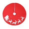 thumbnail image 1 of Falda de árbol con estampado de alces navideños Falda de árbol de Navidad de 1 m Decoraciones navideñas, 1 of 5