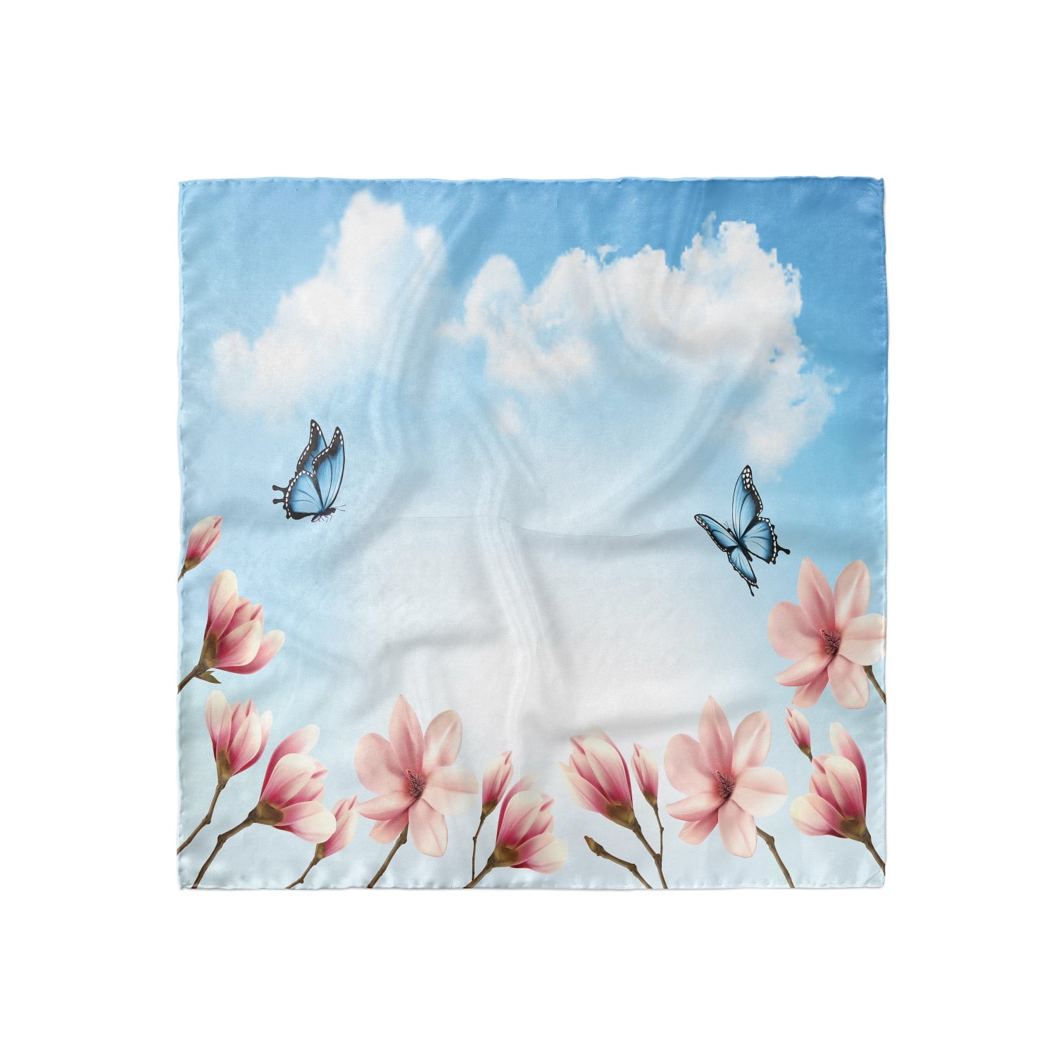 Ambesonne Floral Headscarf Hijab Scarf Magnolia Art