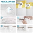 thumbnail image 4 of No Hook Shower Curtain, Yellow Gradient Shower Curtains for Bathroom with See Through Top Window, Farm Plaid Buffalo Checkered Gingham Waterproof & Washable Bath Curtain Stand Up Stall 36"x72", 4 of 9