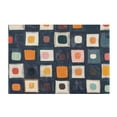 thumbnail image 7 of Yayeee Bath Rug for Bathroom Floor Non Slip Rectangle Fluffy Soft Absorbent Mat, 16"x24", Blue Circle Mosaic, 7 of 7