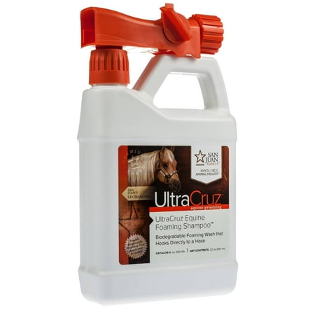 UPC: 0810500025430 | UltraCruz Equine Foaming Horse Shampoo with Travel Applicator  32 oz