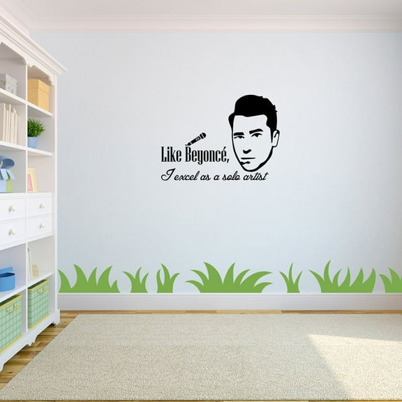 Schitt's Creek Series Sitcom - David Rose Like Beyonce I Excel As A Solo Artist - Fun Vinyl Wall Art Sticker For Home Living Room Bedroom Décor Decal Decoration Wall Sticker (18x20 inch)