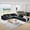 Black, variant on Modern Upholstered Sectional Sofa Couch Set,Modular 132" L Shaped Sectional Living Room Sofa Set with 6 Pillows,Free Combination Sofa Couch for Living Room,Bedroom (Grey)