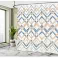 thumbnail image 4 of Ambesonne Chevron Shower Curtain, Vintage Zigzag Stripes Art, 69"Wx75"L, Pale Teal, 4 of 4
