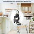 thumbnail image 6 of Costway Vanity Wood Makeup Dressing Table Stool Jewelry Desk Black, 6 of 12