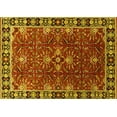 thumbnail image 1 of Ahgly Company Indoor Rectangle Oriental Yellow Traditional Area Rugs, 7' x 9', 1 of 4