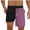 Purple, variant on Havenre Mens Swim Trunks Big and Tall Regular Fit Casual Quick Dry Color Block Summer Drawstring Elastic Waist Beach Shorts with Pockets Beige L
