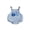 Blue, variant on Infant Baby Boy Girl First Half Birthday Outfit Half Way To One Years Old Birthday Summer Clothes Romper Overalls Loose Fit Letter Number Print Sleeveless Jumpsuit Playsuit