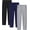 D, variant on MoFiz Women's Solid Bamboo Rayon Pajama Pants with Pockets Loungewear 3Packs for Women
