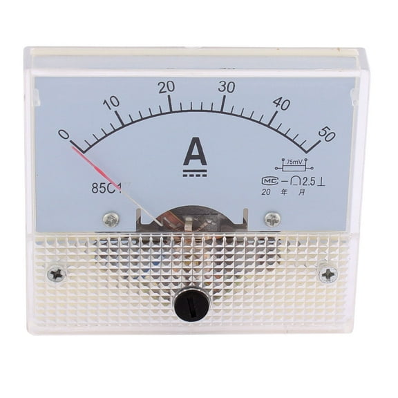 Unique Bargains  0-50A Panel Meter Tester Gauge Current Analogue Analog Ammeter 85LC1-AV