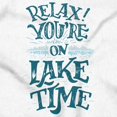 thumbnail image 2 of Relax Youre on Lake Time Fun Outdoors Unisex Plus Fleece Graphic Hoodie Brisco Brands 2X, 2 of 5