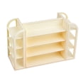 thumbnail image 2 of Estante de Almacenamiento para Tienda de Miniaturas Perfke Modelo de 4 Niveles Beige, 2 of 8