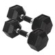 thumbnail image 1 of Par de mancuernas hexagonales Yes4All con agarre de goma, 9 kg, 1 of 6