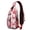 Marine Adorable Crab-48, variant on Sling Backpack Small BackpackCrossbody Sling Bag for Hiking Dating Gym Cycling Working Tower Pink