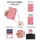 thumbnail image 5 of Funda para pasaporte Stouchi AirTag con ranura RFID, piel rosa, 5 of 7
