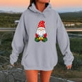 thumbnail image 2 of YOIAVAIOY Women Christmas Hoodies Dwarf Gnome Light Printed Hoody Sweatshirt Xmas Holiday Party Pullover Hoodie, 2 of 5
