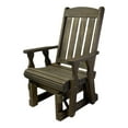 thumbnail image 2 of Amish Casual Heavy Duty 600 Lb High Back Mission Treated Glider Chair, Cedar Stain, 2 of 10