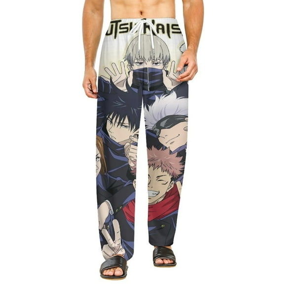 Jujutsu Kaisen Anime Pajama Long Pants Sleepwear Sleep Pants for Teen Women Men