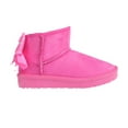 thumbnail image 3 of bebe Girl's Toddler Lightweight Winter Boot with Slanted Top Line and Bow - Toddler Cozy Boots, Fuchsia, 9, 3 of 8
