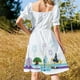 thumbnail image 5 of Vestido de manga corta con diseño de degradado geométrico retro 841 vestidos de noche de lujo 2025 vestidos largos Vestido, 5 of 7
