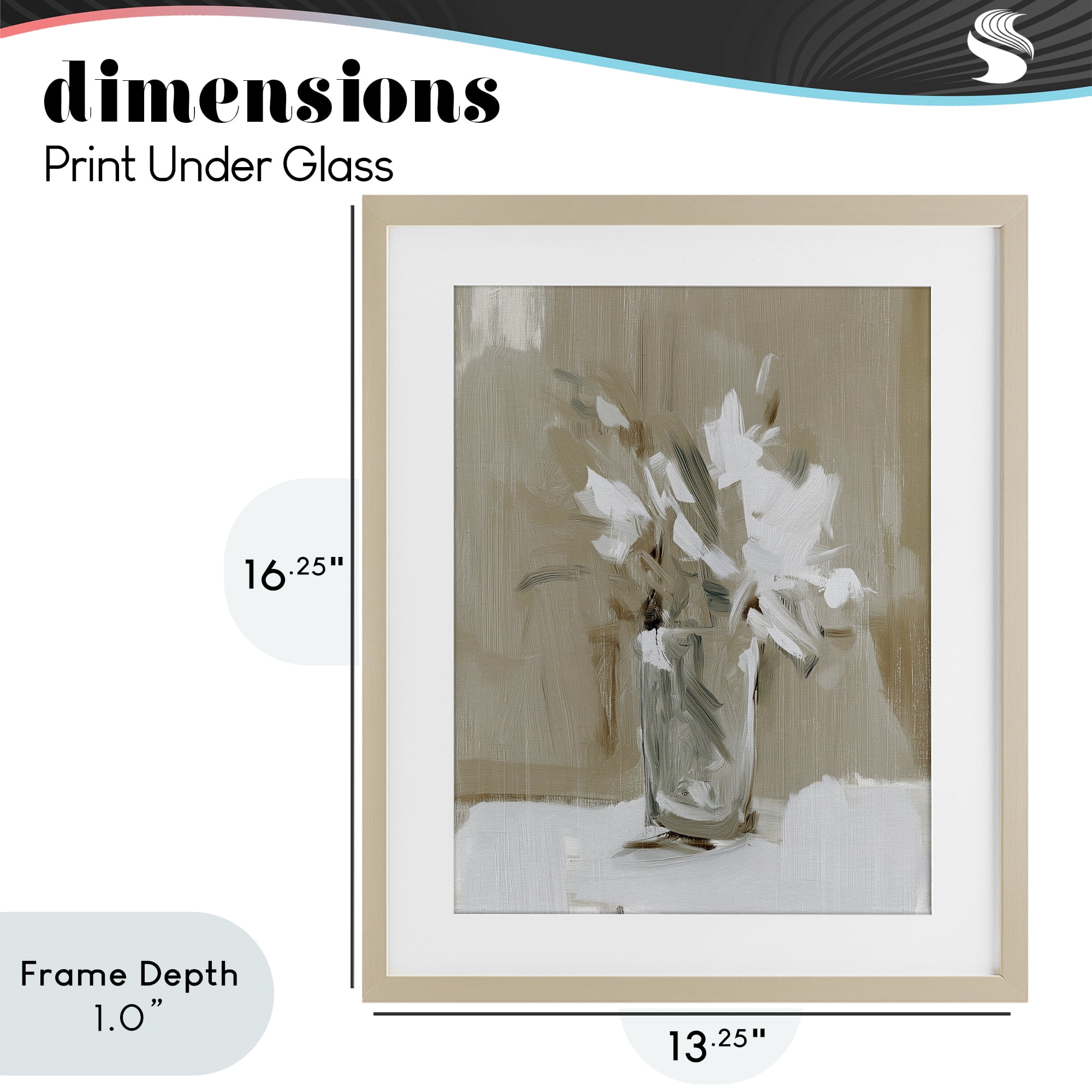 Stupell Industries Pure Forms Still Life Birch Framed Print Under Glass, design by Svetlana Aleynikova