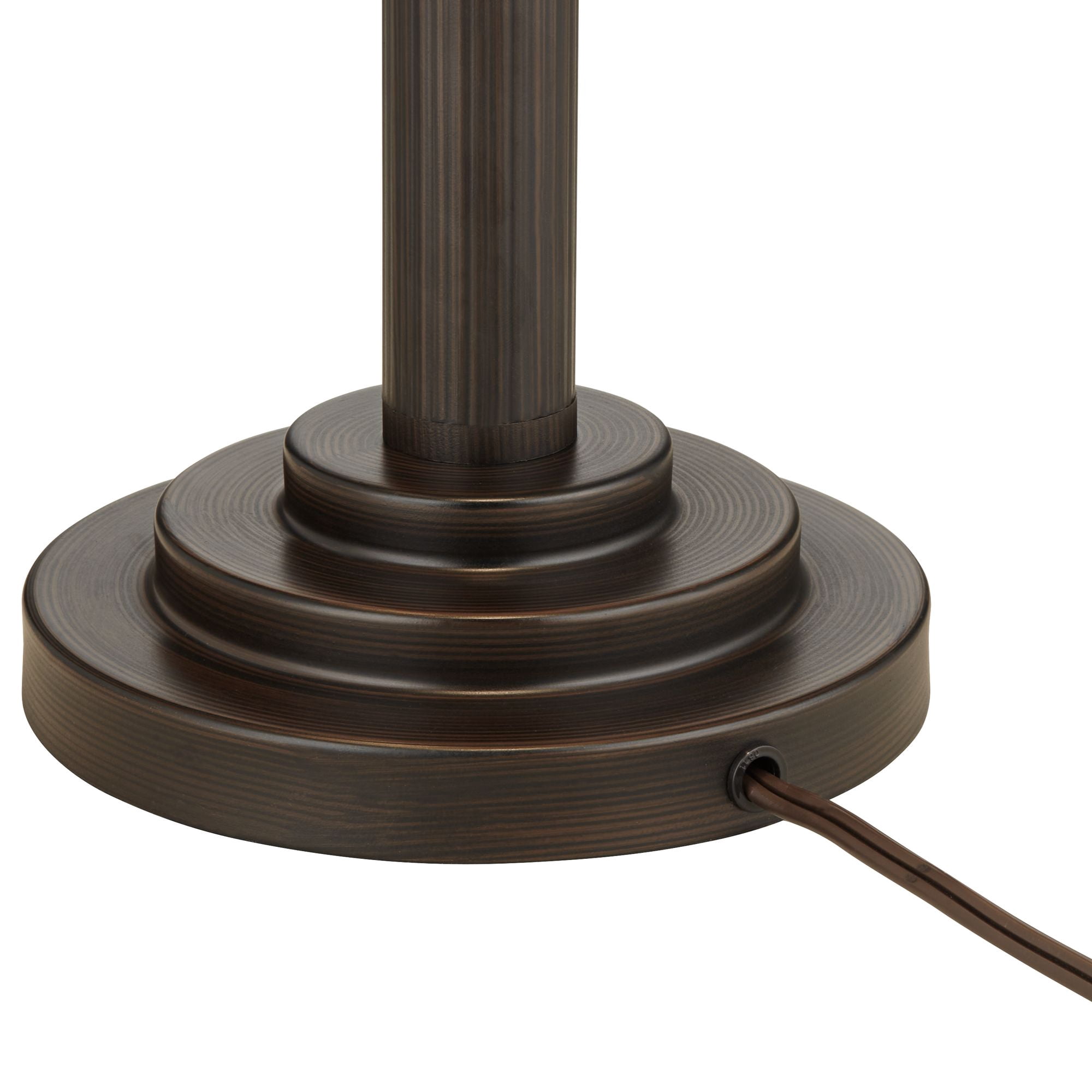 Robert Louis Tiffany Mica Mission Desk Lamp 18 1/2" High Oil Rubbed Bronze Natural Mica Shade for Bedroom Living Room Bedside Nightstand Kids Family