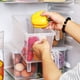 thumbnail image 5 of Baúles de almacenamiento, organizador de refrigerador, organizador de refrigerador y organizador de almacenamiento más claro con asa y tapa, contenedor de fruta para refrigerador, almacenamiento para, 5 of 9