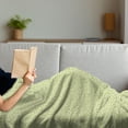 thumbnail image 3 of Vine Soft Flannel Fleece Throw Blanket, Hand-Drawn Ivy Plants Intertwined to Each Other Autumn Composition, Cozy Plush for Indoor and Outdoor Use, 60" x 80", Green Green, by Ambesonne, 3 of 5