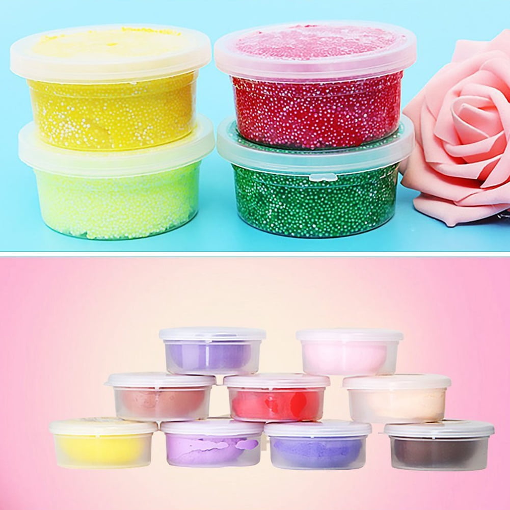 3PCS 100ml Slime Container Organizer Box For Light Clay Foam Slime Fluffy -  AliExpress