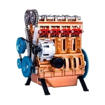 BESTSKY Engine Model Desktop Engine,4-Cylinder Car Engine Model Building Kit Mini DIY Engine Model Toy