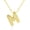 M, variant on A-Z Bubble Letter Necklace Gold Balloon Initial Necklaces Rhinestone Letter Pendant Necklaces for Women Trendy