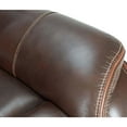 thumbnail image 3 of Sunset Trading Avant 86" Faux Leather Dual Reclining Sofa in Brown, 3 of 8