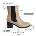 thumbnail image 6 of Journee Collection Womens Tayshia Tru Comfort Foam Back Heel Zip Stacked Heel Booties, 6 of 6