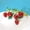 01#Red Strawberry, variant on Strawberry Brooch Pin For Women Red Color Pin Plant Design Cute Summer Jewelry-05#Strawberry Pearl