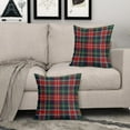 thumbnail image 3 of Christmas Plaid Pillow Covers 18x18 Set of 2 Red Green Blue Xmas Buffalo Plaid Checked Print Throw Pillows Outdoor Decorative Pillowcase Farmhouse Square Cushion Cases Decor for Sofa Couch Bed, 3 of 6