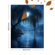 thumbnail image 3 of Qisvanset 12x16 Inch With Frame 2D Flat Wall Art Moonlit Willow Tree Serene Night Nature Home Wall Art, 3 of 8