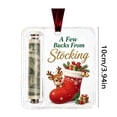 thumbnail image 3 of Xlokein Christmas Cash Gift Ornament, Acrylic Money Holder Hanging Decor, Unique Christmas Decoration for Christmas Tree, Fireplace, 3 of 9