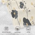 thumbnail image 5 of Yayeee 100% Cotton Hand Towels for Bathroom 16" x 28" Soft Absorbent Kitchen Towel, Small Black Flowers, 5 of 7