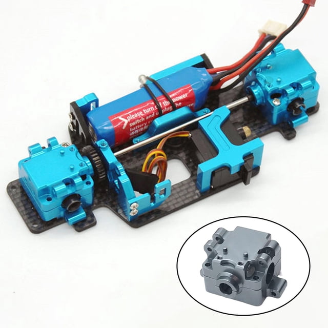 Actualización de la cubierta de la cubierta del engranaje de metal RC para WLTOYS K969 Accesorio 1/28 RC Piezas de automóviles - Baoblaze Carcasa de carcasa de coche RC