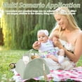 thumbnail image 6 of Baby Diaper Caddy Organizer, 14.6x10.6x8.7inch Cotton Rope Basket with Removable Dividers, Portable Nursery Storage Basket for Newborn Essentials and Baby Shower Gifts, 6 of 7