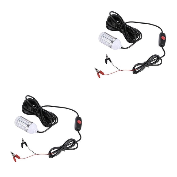 Advancent IP68 Waterproof 12V Led Underwater Fishing Attract Lamps  Squid Prawns Light Amarillo Cálido 2piezas