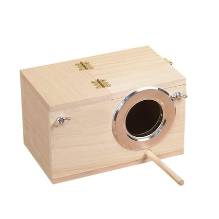 Seyurigaoka Wooden Bird Nest, Parrot Birdhouse Breeding Box, Pet Supplies