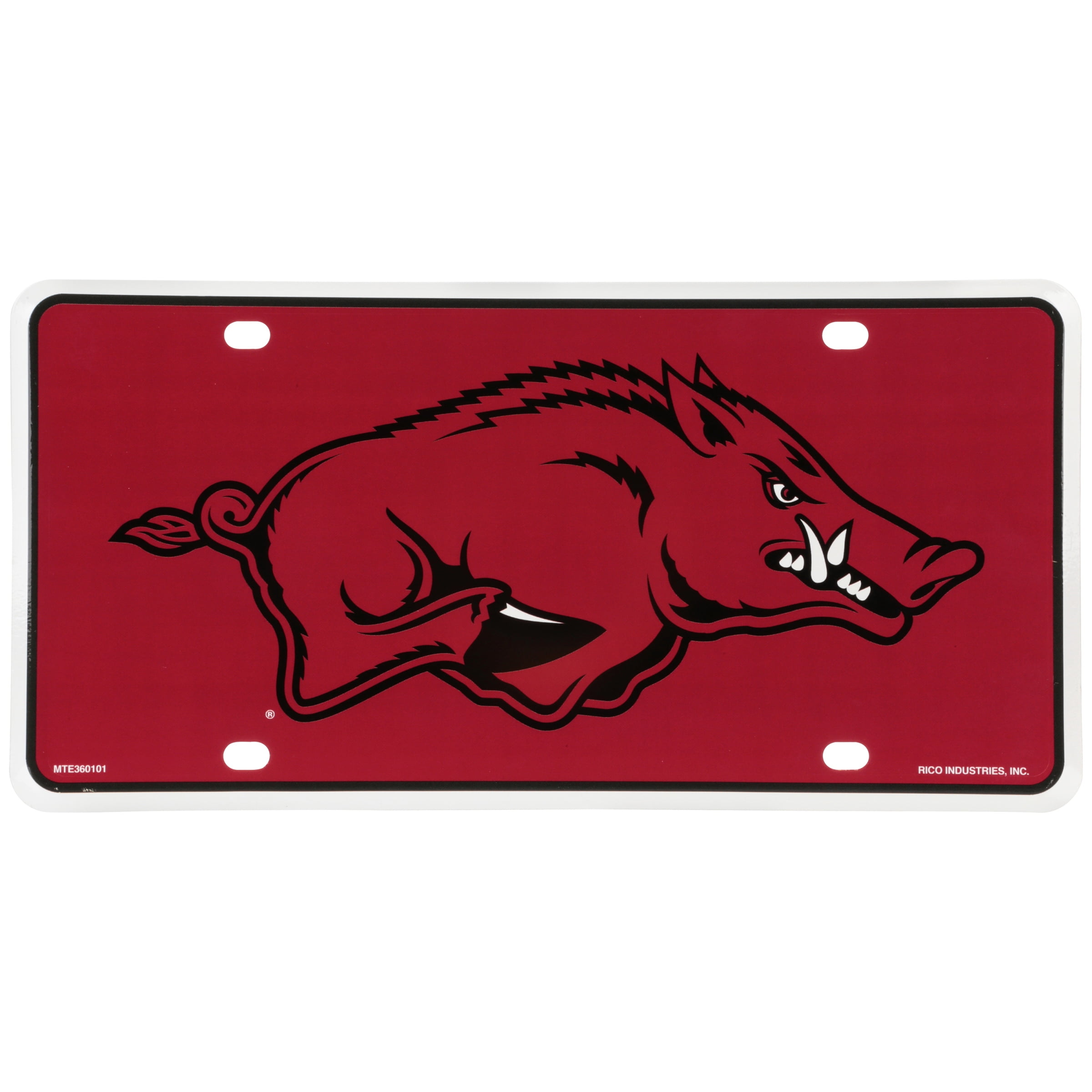 Rico Industries University of Arkansas Razorbacks License Plate