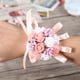 thumbnail image 2 of Flor De La Muñeca Flor De La Muñeca Nupcial Flor De La Mano Nupcial Boda Nupcial Dama De Honor Muñeca Ramillete Fiesta Baile De Graduación Mano Cinta Flor # 5 Champán Blanco ANGGREK Bridal Wrist Flower, 2 of 5