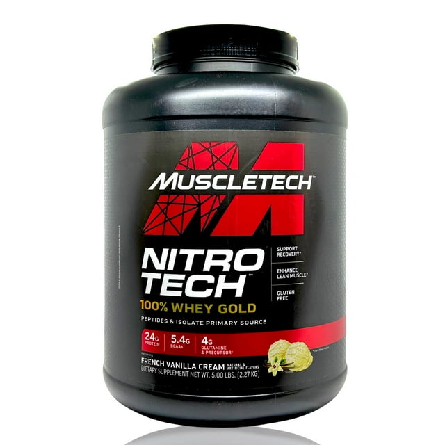 Nitrotech Whey Gold 5 Lbs Vainilla Muscletech. Muscletech MTNITROWHEYGOLDVAINILLANEGRA